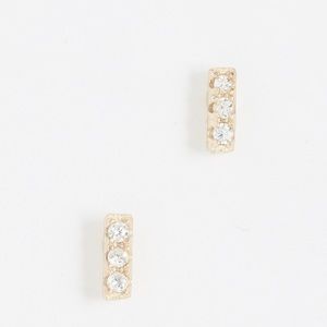 SHASHI tiny bar earrings